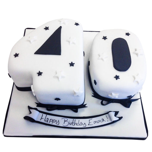 40th Birthday Cake - Last minute cakes delivered tomorrow!