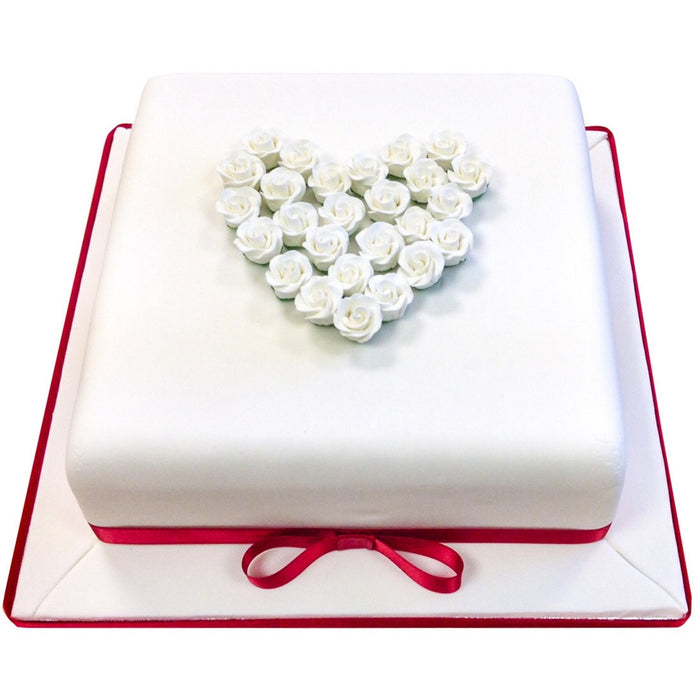 Ruby Wedding Anniversary Cake - Last minute cakes delivered tomorrow!