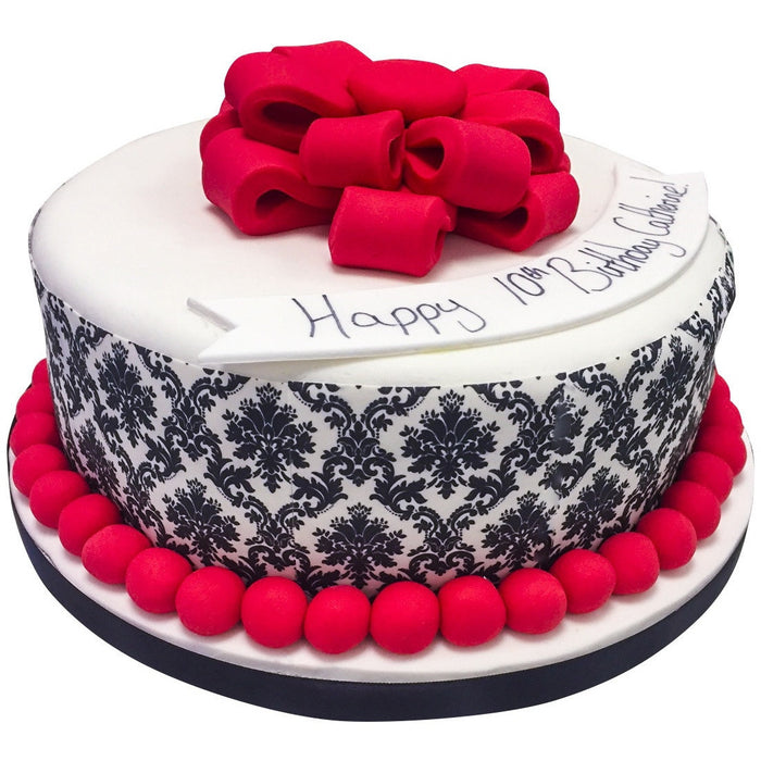 Damask Cake - Last minute cakes delivered tomorrow!