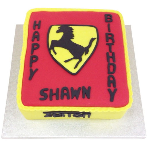 Ferrari Car Cake - Last minute cakes delivered tomorrow!