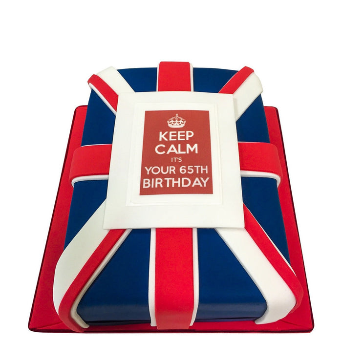 Keep Calm & Carry On Cake - Last minute cakes delivered tomorrow!