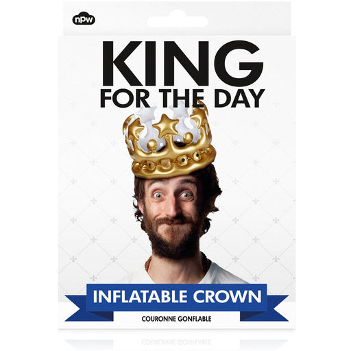 King For The Day Inflatable Crown - Last minute cakes delivered tomorrow!