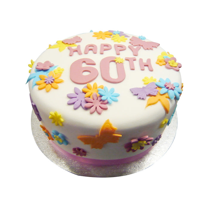 60th Birthday Cake - Last minute cakes delivered tomorrow!