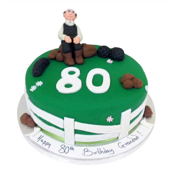 80th Birthday Cake - Last minute cakes delivered tomorrow!