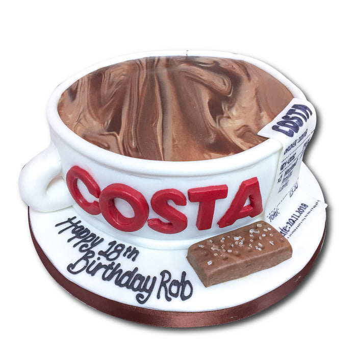 Sugar Cloud Cakes - Cake Designer, Nantwich, Crewe, Cheshire | A Costa  Coffee Themed 50th Birthday Cake, Sandbach