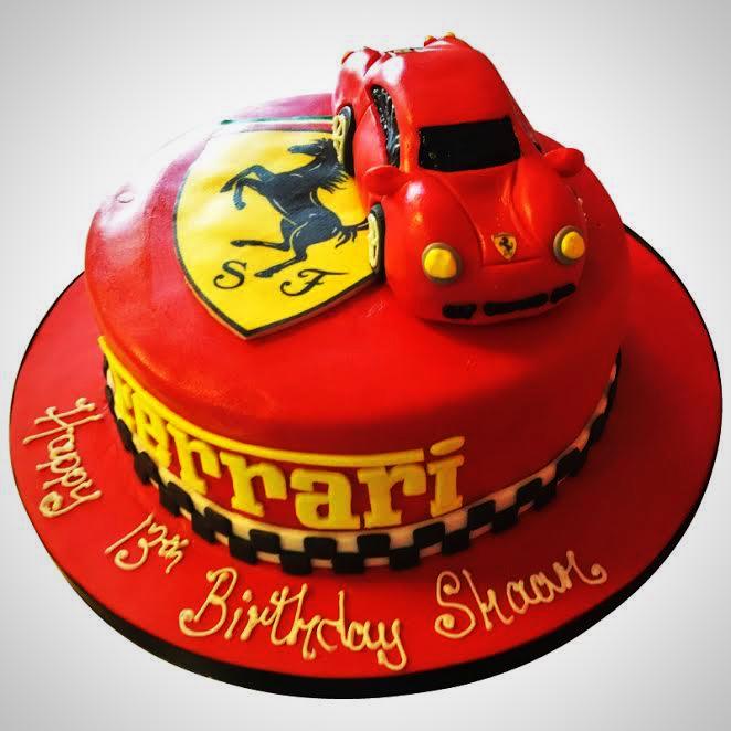 Ferrari Red Birthday cake | Baked by Nataleen