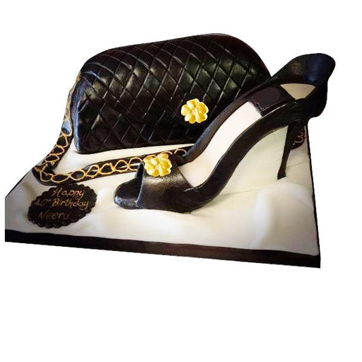 Designer Handbag & shoe Cake - Last minute cakes delivered tomorrow!