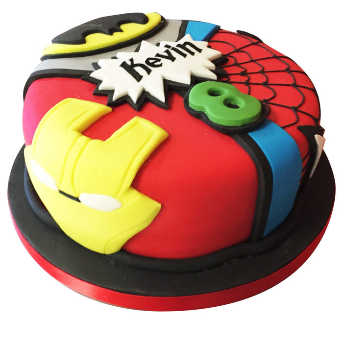 Marvel Comic Birthday Cake Pop Up Card - oblation papers & press