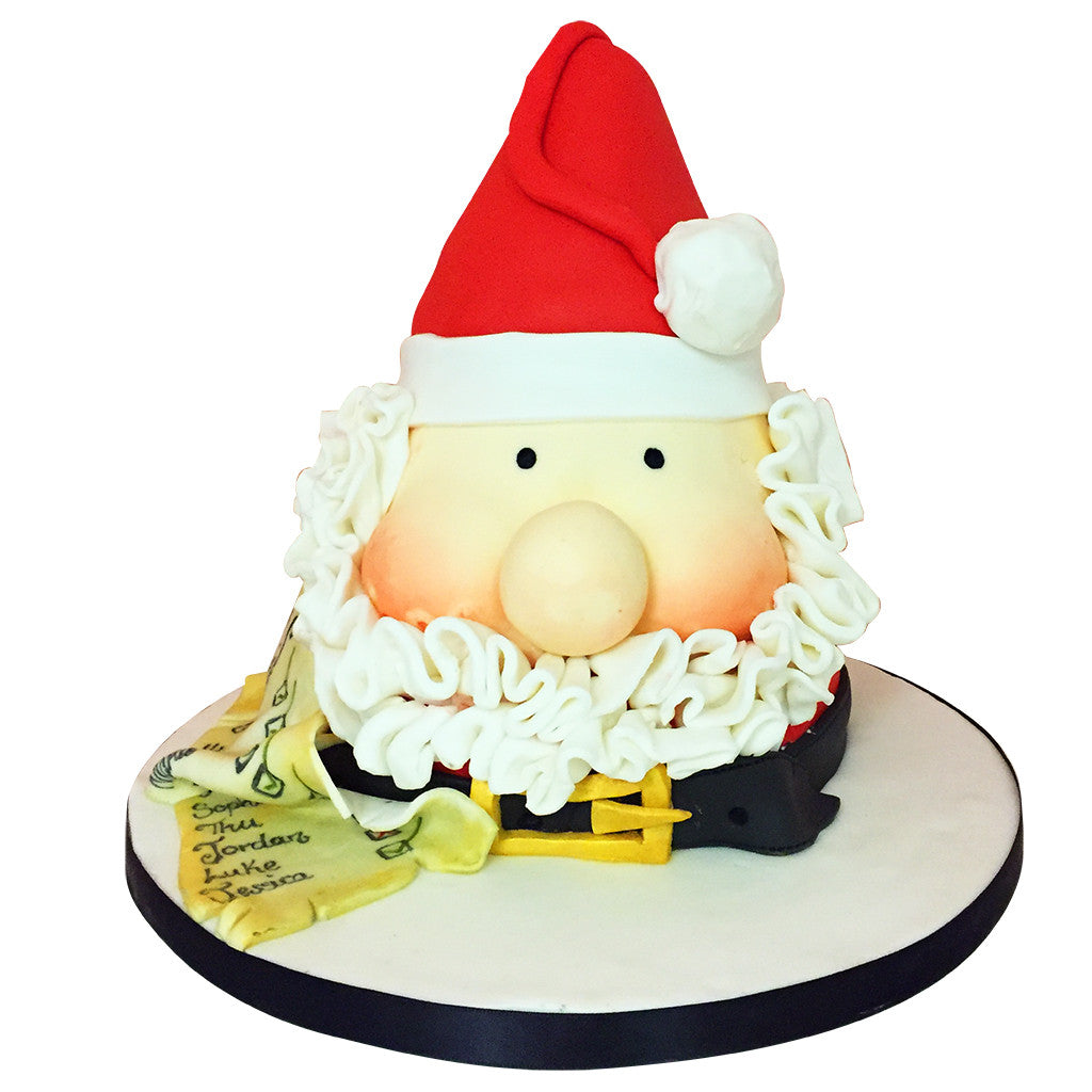 Christmas Cake Choc Drip Square 45 person Santa+Sprinkles - Pure Gelato  Sydney - Pure Gelato Sydney | Gelato | Gelato Cakes | Gelato Fundraising