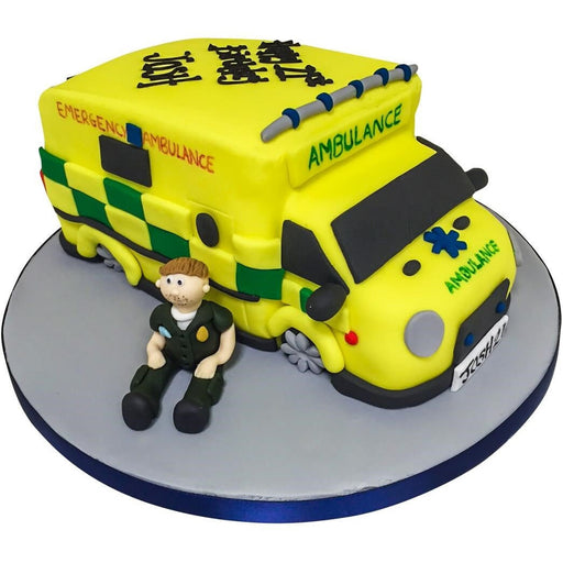 EMT Ambulance Party Edible Cake Image Cake Topper – Cakes For Cures