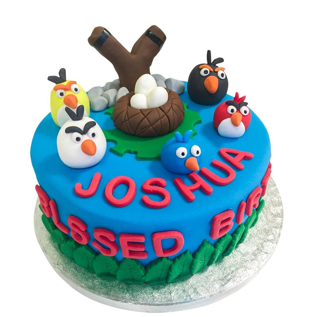 Angry Birds 8th Birthday Girl - Decorated Cake by - CakesDecor