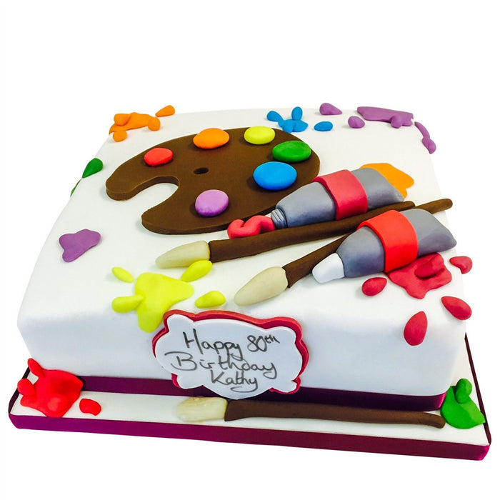 Art Teacher Birthday Cake - Decorated Cake by Donna - CakesDecor