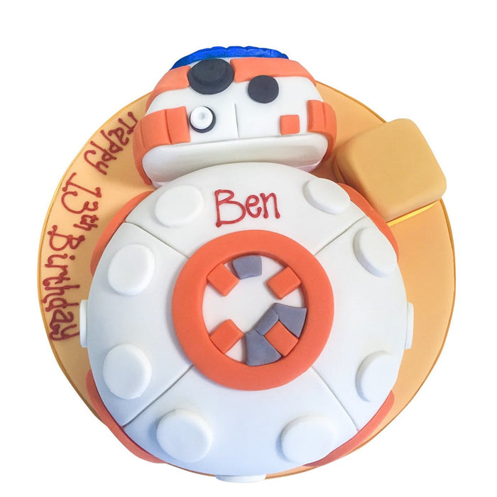 Star Wars the Force Awakens BB-8 Edible Cake Topper Image ABPID22419 – A  Birthday Place