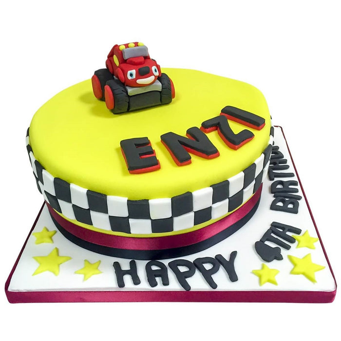 BLAZE & THE MONSTER MACHINES CAKE TOPPER PERSONALISED BUNTING PARTY  CUPCAKE | eBay