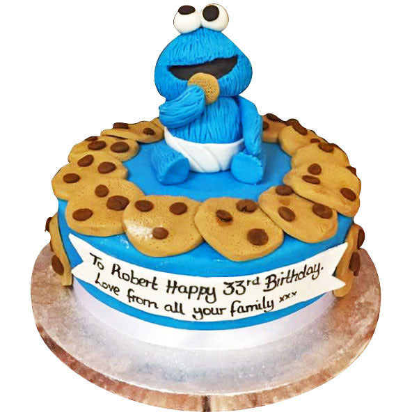 DIY Cookie Monster Smash Cake - Little Eats & Things