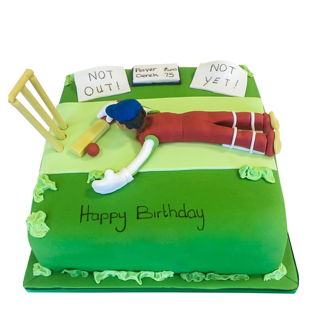 Vanilla Round Cricket 3D Cream cake, For Birthday Parties, Packaging Size:  3kg
