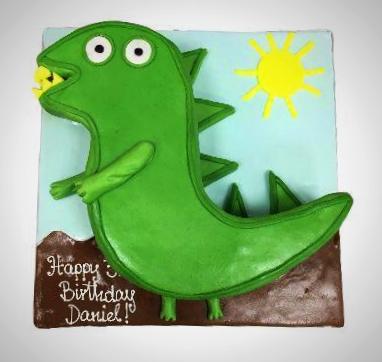 Peppa Pig Dinosaur Cake - Last minute cakes delivered tomorrow!
