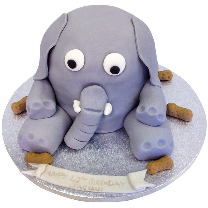 Bakerdays | Personalised Circus Elephant 1st Birthday Cake from bakerdays