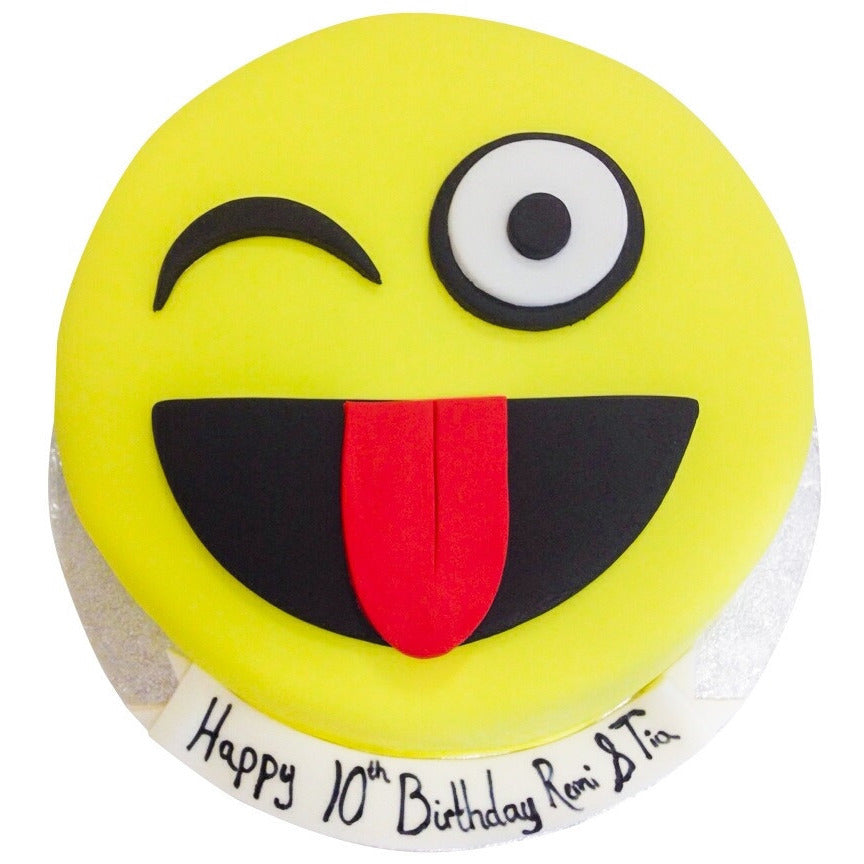 Crazy Face Emoji Cake | Online Delivery in Pune | Adult Cakes