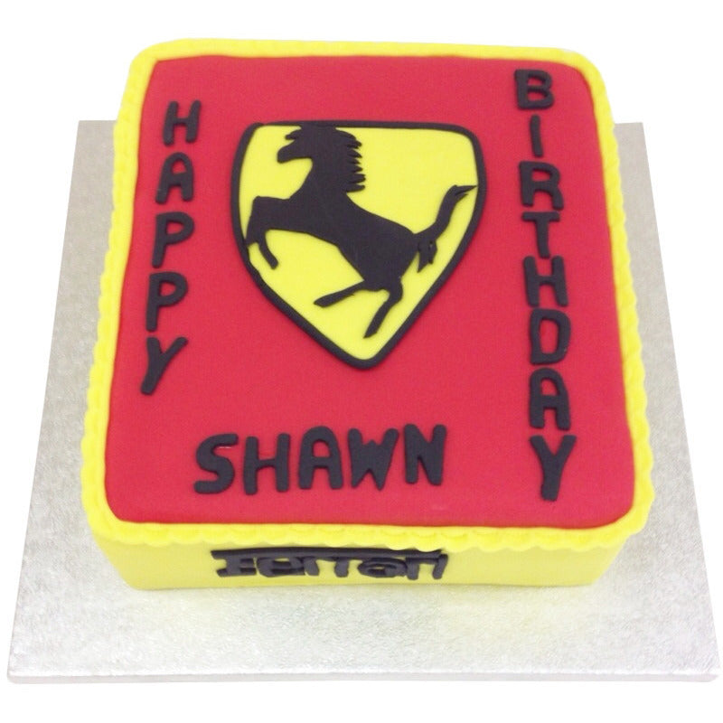 Ferrari Car Birthday Cake (3kg) | M Cake Factory
