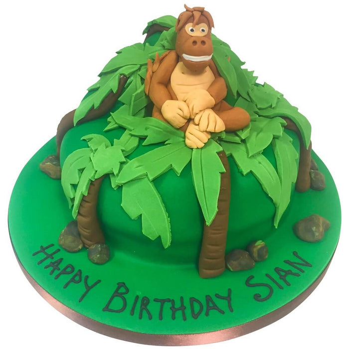 Jungle Safari Birthday Cake | bakehoney.com