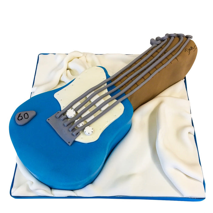 Guitar Musical Buttercream Cake in Singapore | White Spatula
