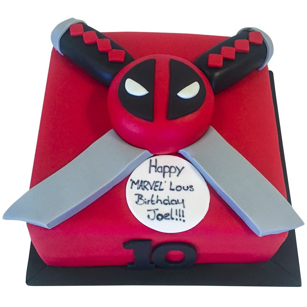 Deadpool Cake - Buy Online, Free UK Delivery — New Cakes