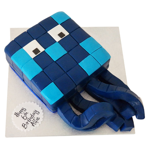 Minecraft Squid Cake - Last minute cakes delivered tomorrow!