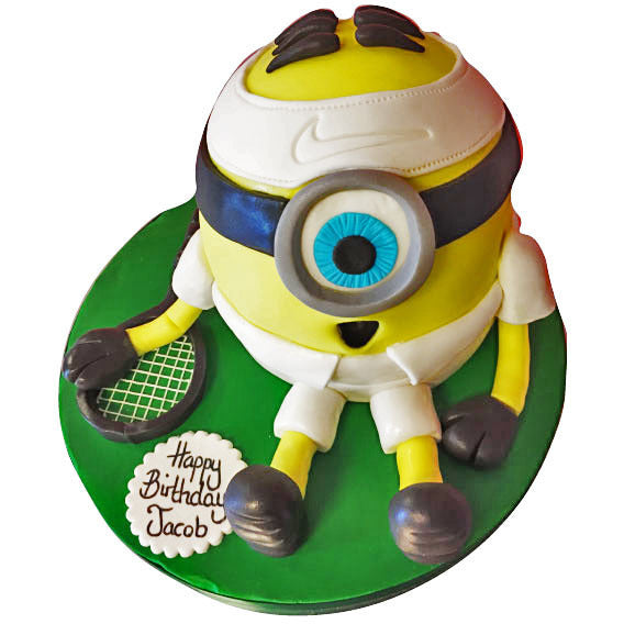 Minion Tennis Cake - Last minute cakes delivered tomorrow!