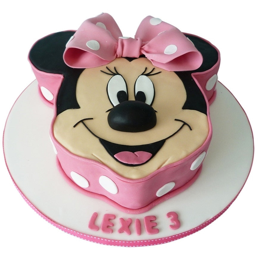Minnie Ribbon and Stars Cake | Kids customised cake | Minnie Cake