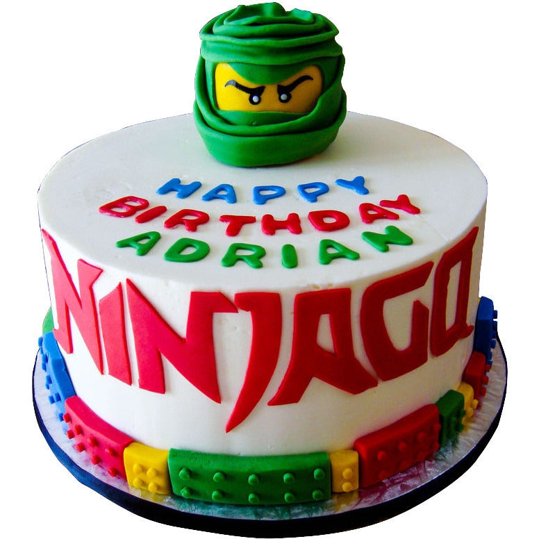 Lego Ninjago Cake 1Tier 40serves - The Party Room For Kids
