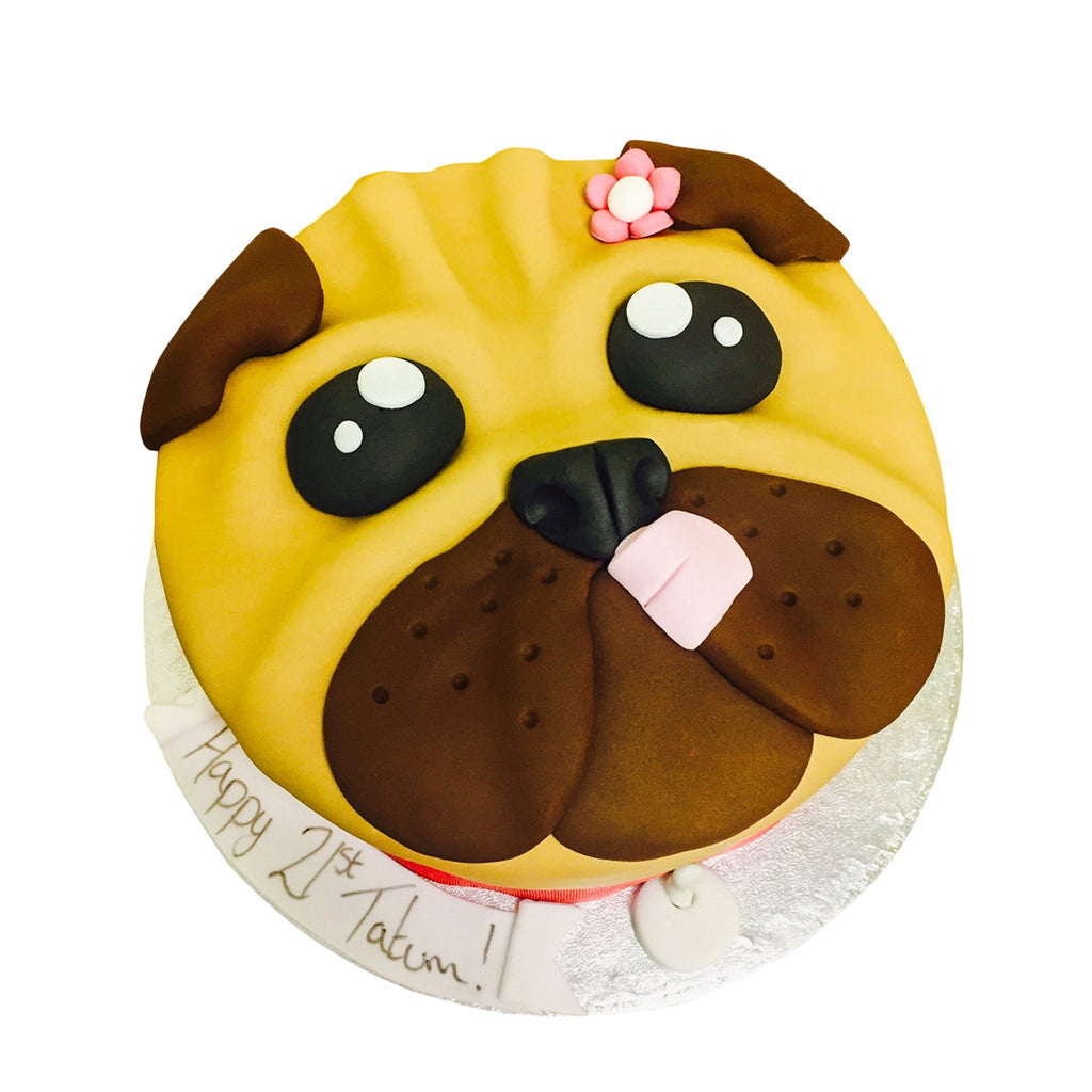 Pug birthday cake outlet tesco