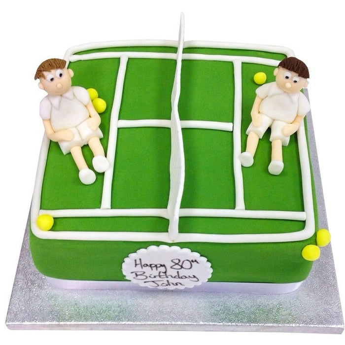 TENNIS COURT ON BUTTERCREAM CAKE (SPORTS) - Empire Cake