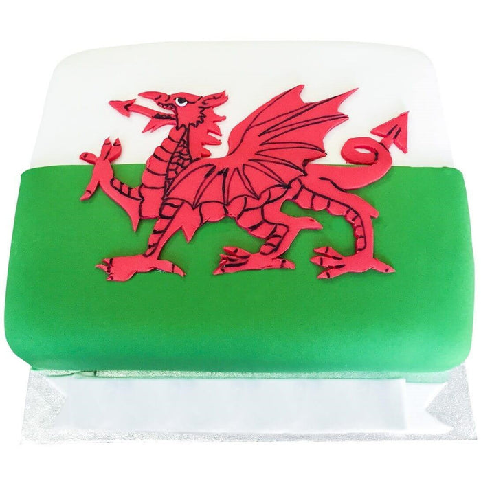 Welsh Flag Cake - Last minute cakes delivered tomorrow!