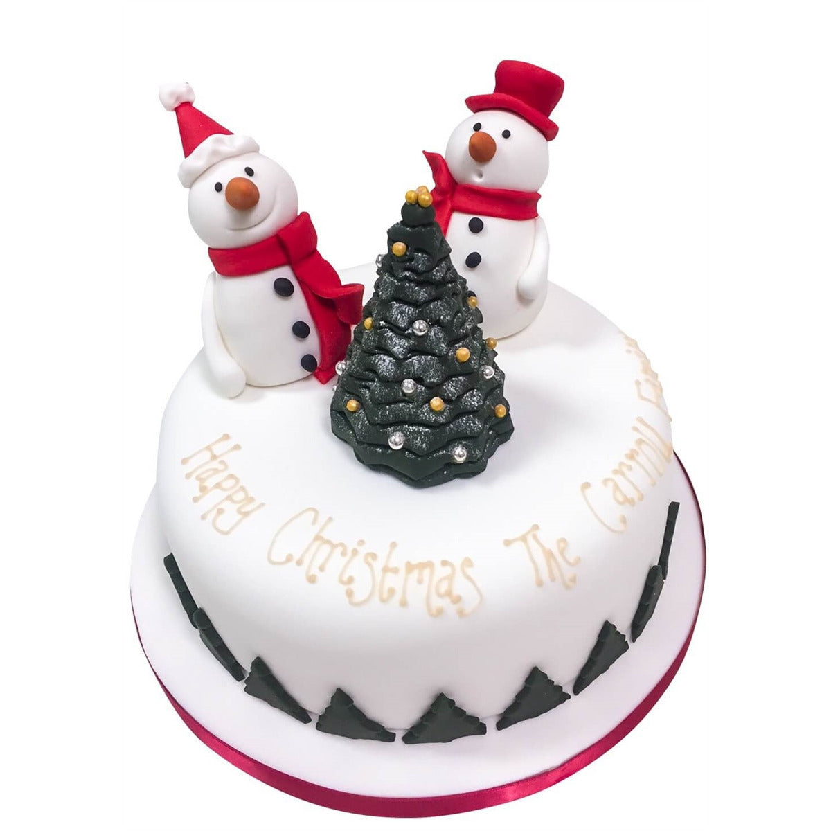 Christmas Cake Guide: Snowman Cake By The Pink Whisk - Renshaw Baking