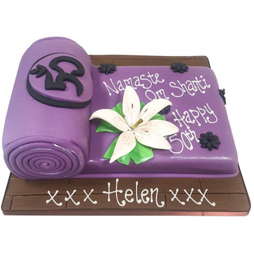 Yoga Mat Cake - Last minute cakes delivered tomorrow!