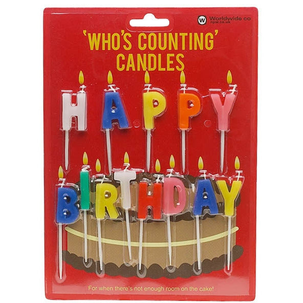 Happy Birthday Candles - Last minute cakes delivered tomorrow!